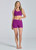 RUN SWIM ACTIVE DUAL POCKET VERA CORE SHORT - DARK MAGENTA