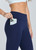 BELLA DUAL POCKET 3/4 LEGGING - DEEP INK