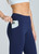 BELLA DUAL POCKET FULL LENGTH LEGGING - DEEP INK