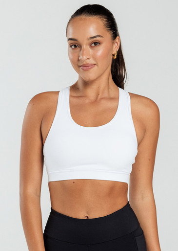 Leo Hi-Tech Sports Bra - White (Bestseller) | abi and joseph AU
