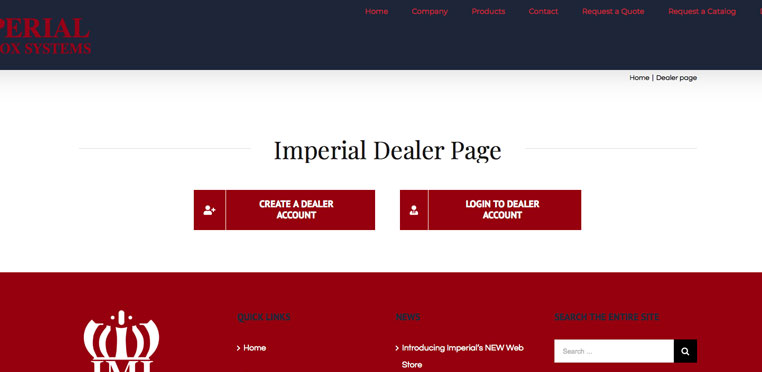 Imperial Dealer Page