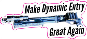 Breaching shotgun vinyl sticker
