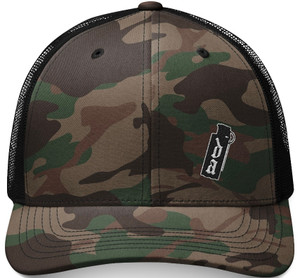 Embroidered Camo Trucker Hat