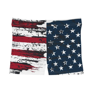 American Flag Women's Workout Shorts