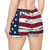 American Flag Women's Workout Shorts