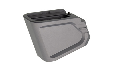 Tyrant CNC, Mag Extension, Fits Glock 19/23, +5 Rounds for 9MM, Anodized Finish, Gray