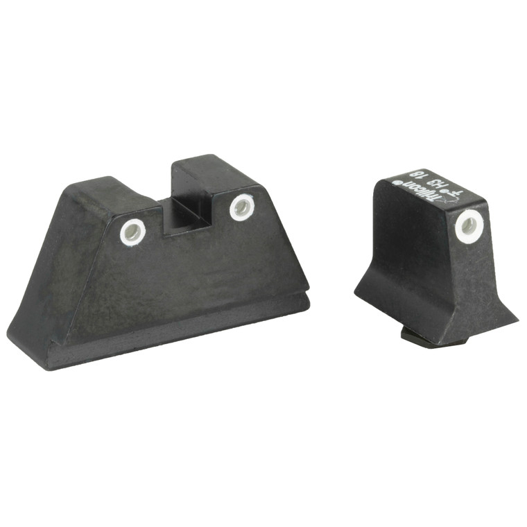 Trijicon, Bright & Tough Suppressor Height Night Sights, Fits Glock Tritium Front/Rear, Green 3 Dot