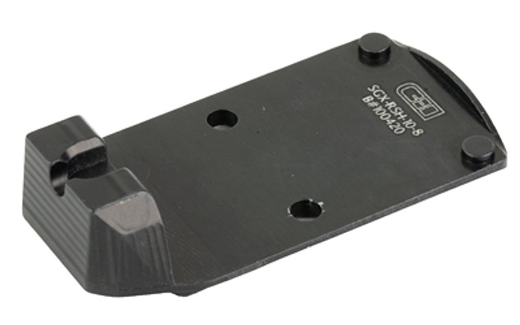 C&H Precision Weapons, CHP Adapter Plate, Converts the Sig P320 X Series (X-FIVE, X-COMPACT, X-CARRY) to the Trijicon RMR/SRO, Holosun 407C,507C,508T, Includes Rear Sight
