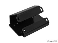 Can Am Defender winch mount plate from Super ATV powder coated black