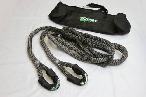 Viper Ropes, 1" x 30' 33,500 lbs. Off-Road Recovery Rope, Grey
