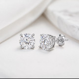 Velloss Signature Moissanite Stud Earrings