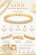 Elegant gold tennis bracelet gift with high-quality stones, tarnish-resistant finish, and comfortable secure fit.
