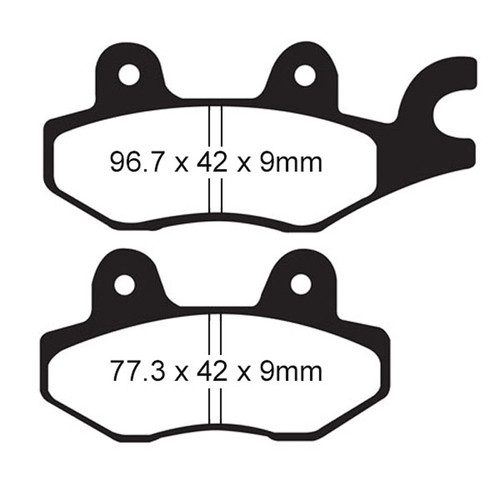 EBC HH Sintered Brake Pad FA197HH