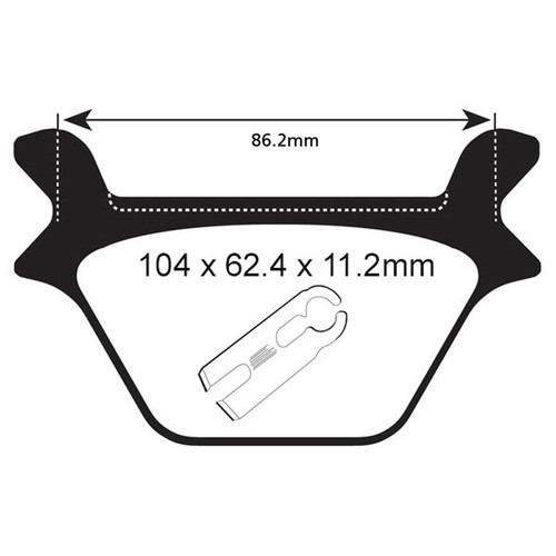 EBC HH Sintered Brake Pad FA200HH