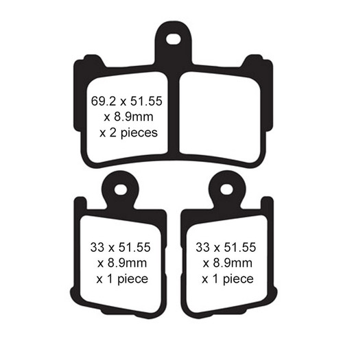PLAQUETTES DE FREIN - SÉRIE HH - FA4994HH AVANT