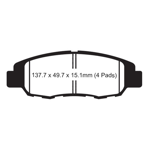 PLAQUETTES DE FREIN STANDARD AVANT