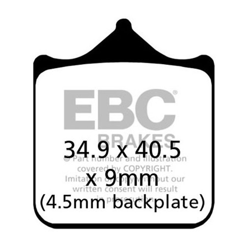 EBC HH Sintered Brake Pad GPFAX604/4HH