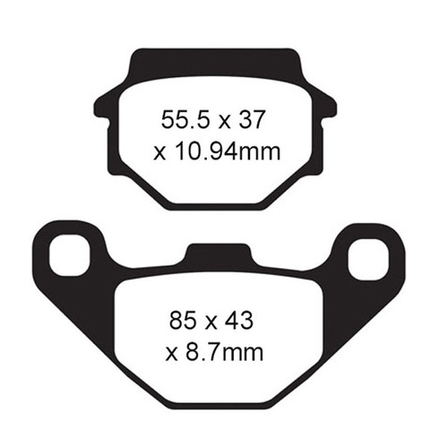 PLAQUETTES DE FREIN - KEVLAR/CARBONE - (FA372)