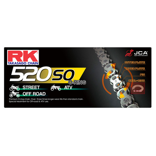 520SO CHAIN 120L-CL STEEL