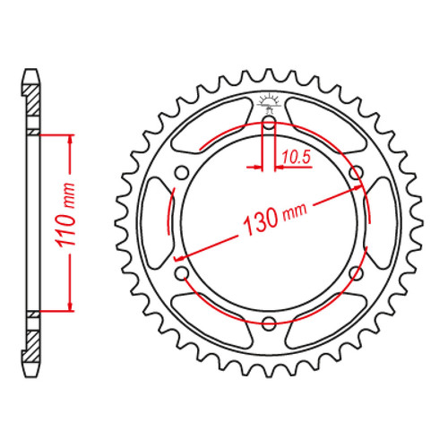 ITL Couronne Ar. Acier 530P 46T - (1116371)