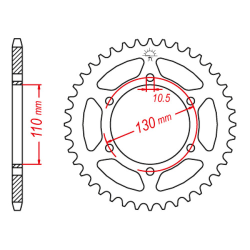ITL Couronne Ar. Acier 520P 41T - (111713)