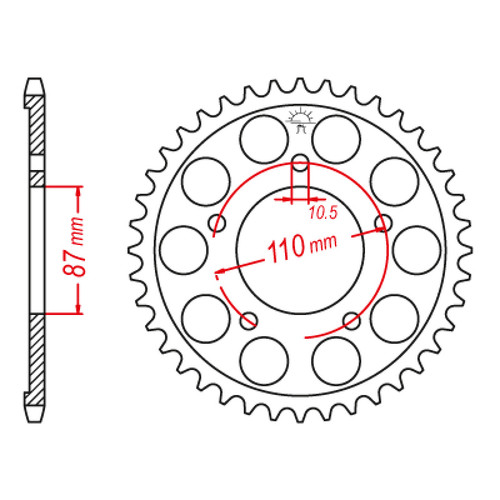 ITL Couronne Ar. Acier 525P 45T - (111739)