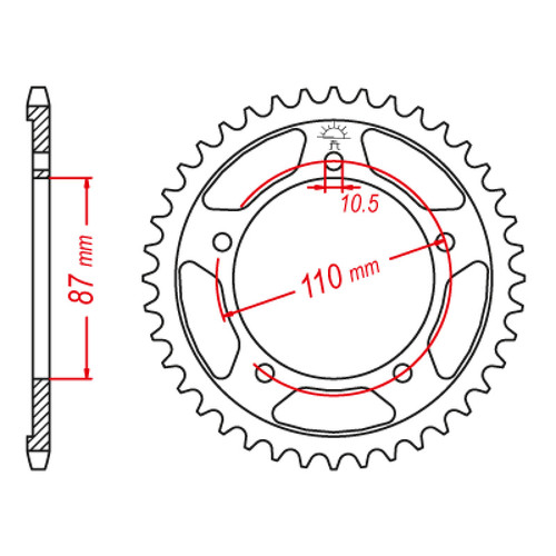 ITL Couronne Ar. Acier 520P 39T - (111509)