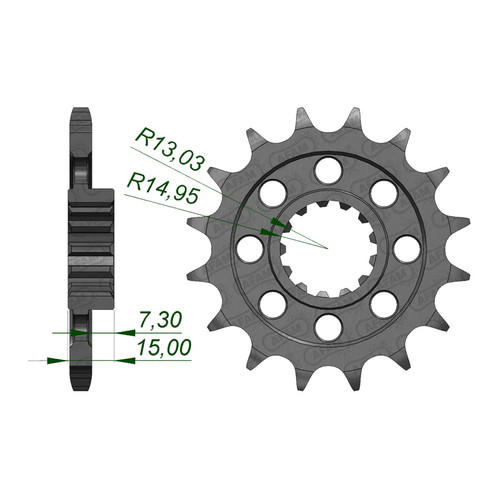 AFAM Pignon Avant 525P 15T - (166800-15)