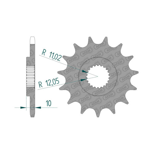 AFAM Front Sprocket 520P 14T - (61301-14)