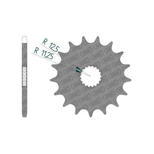 AFAM Pignon Avant 520P 17T - (88803-17)