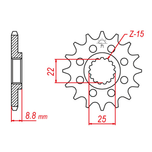 ITL Front Sprocket 520P 13T - (110180)