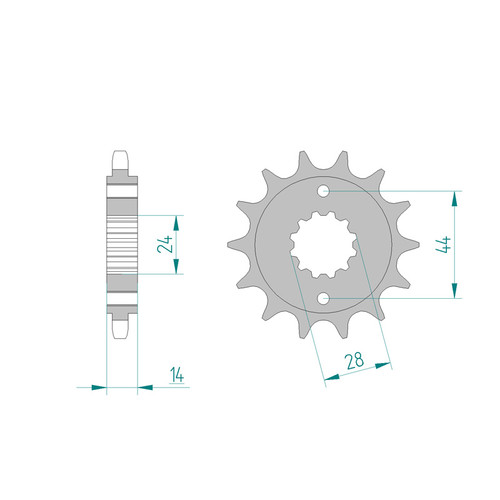 ITL Front Sprocket 525P 17T - (110340)