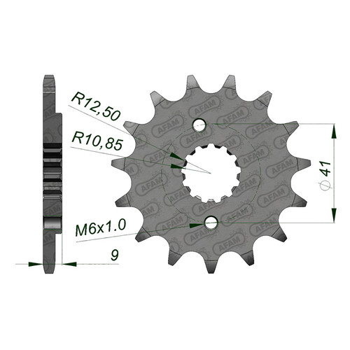 AFAM Front Sprocket 520P 13T - (20510-13)