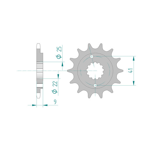 ITL Front Sprocket 520P 15T - (110375)