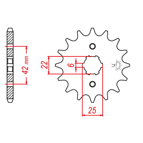ITL Front Sprocket 530P 17T - (110414)