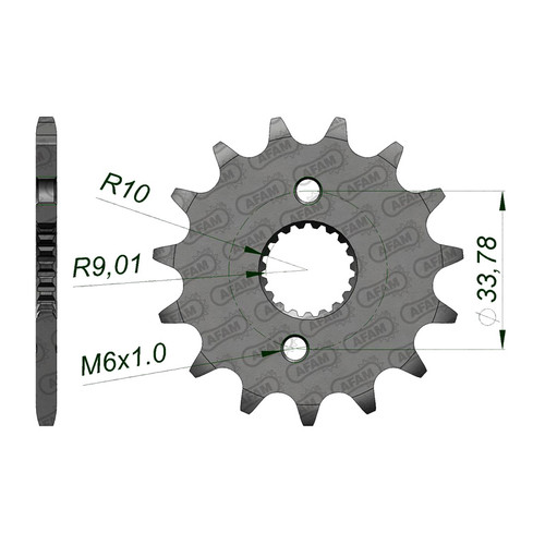AFAM Front Sprocket 420P 15T - (20211-15)