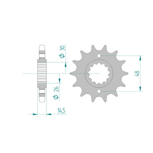 ITL Front Sprocket 530P 16T - (110436)