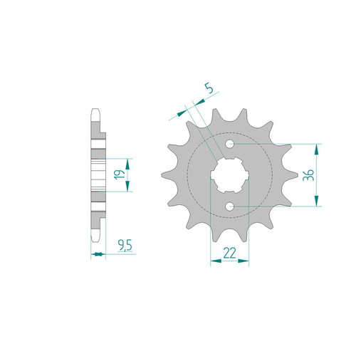 ITL Front Sprocket 520P 13T - (110464)