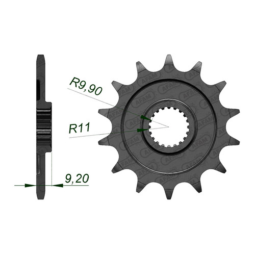 AFAM Front Sprocket 520P 14T - (24305-14)