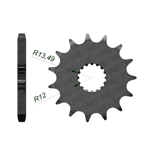 AFAM Pignon Avant 530P 18T - (22900-18)