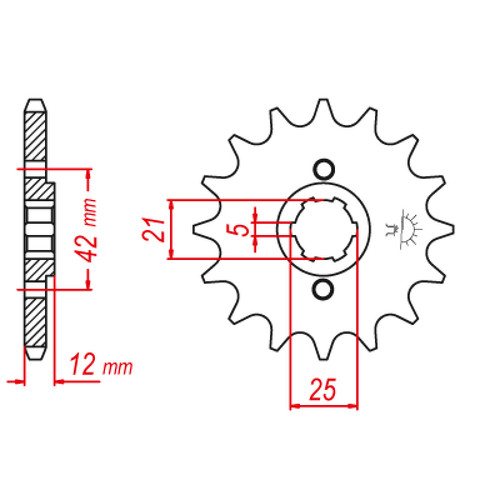 ITL Front Sprocket 530P 16T - (110634)