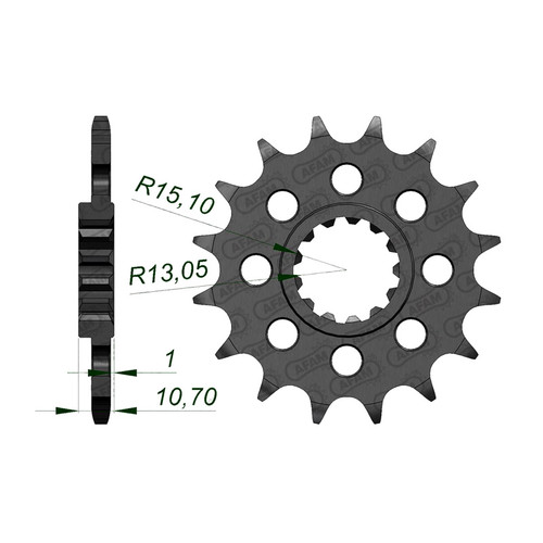 AFAM Front Sprocket 520P 16T - (21804-16)