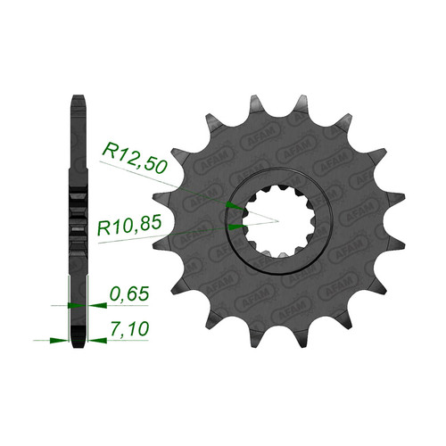 AFAM Front Sprocket 520P 17T - (21601-17)