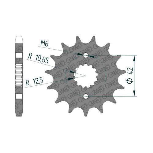 AFAM Pignon Avant 530P 16T - (24500-16)