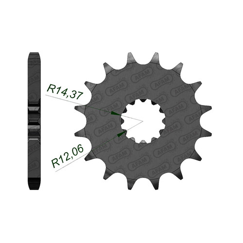 AFAM Front Sprocket 530P 17T - (24601-17)