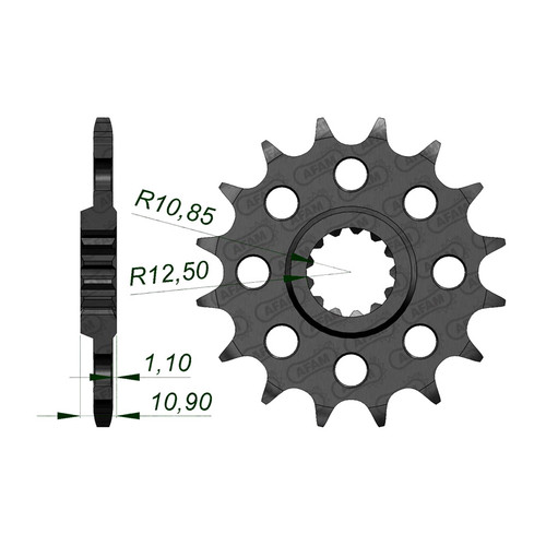 AFAM Front Sprocket 520P 14T - (21603-14)