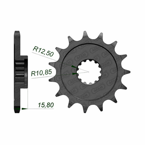AFAM Front Sprocket 525P 15T - (24508-15)