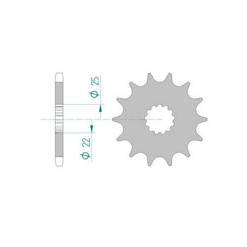 ITL Front Sprocket 525P 17T - (110789)
