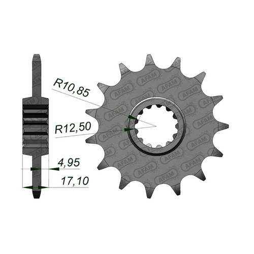 AFAM Front Sprocket 520P 15T - (20407-15)