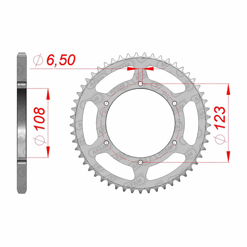 AFAM Couronne Ar. Acier 420P 52T - (92114-52)